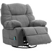 Zelay Fauteuil massage inclinable pivotant gris foncé
