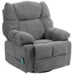 Zelay Fauteuil massage inclinable pivotant gris foncé