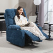 Fauteuil relaxant Rosena inclinable pivotant avec repose pieds Bleu foncé