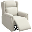 Fauteuil de relaxation Isverio inclinable repose-pieds beige