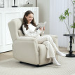 Fauteuil de relaxation Isverio inclinable repose-pieds beige