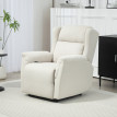Fauteuil de relaxation Isverio inclinable repose-pieds beige