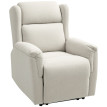 Fauteuil de relaxation Isverio inclinable repose-pieds beige