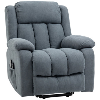 Fauteuil releve personne électrique Velreine inclinable massant gris