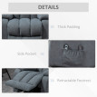 Fauteuil releve personne électrique Velreine inclinable massant gris