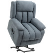 Fauteuil releve personne électrique Velreine inclinable massant gris