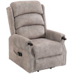Fauteuil TV Terilin releveur électrique relax massage chauffant gris clair