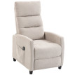 Fauteuil de relaxation Berane massage inclinable chenille crème