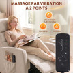 Fauteuil de relaxation Berane massage inclinable chenille crème