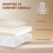 Fauteuil de relaxation Berane massage inclinable chenille crème