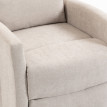 Fauteuil de relaxation Berane massage inclinable chenille crème