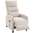 Fauteuil de relaxation Berane massage inclinable chenille crème