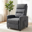 Floras fauteuil massant inclinable manuel chenille gris foncé