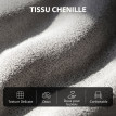 Fauteuil de massage Emiel inclinable relaxation chenille repose-pieds gris