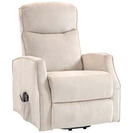 Fauteuil Melos releveur massant relax beige