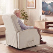 Fauteuil Melos releveur massant relax beige