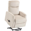 Fauteuil Melos releveur massant relax beige