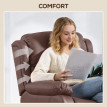 Fauteuil Relax Massant Inclinable Amrea Chauffant Repose-pieds Marron