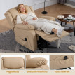 Fauteuil Relax Melarena Massant Inclinable Chauffant Beige