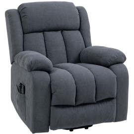 Fauteuil TV Norenon releveur massage inclinable gris foncé