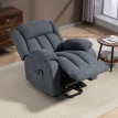 Fauteuil TV Norenon releveur massage inclinable gris foncé