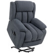 Fauteuil TV Norenon releveur massage inclinable gris foncé