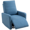Fauteuil Relax Emum Inclinable Pivotant Bascule Bleu