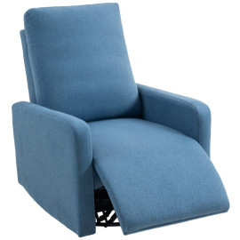 Fauteuil Relax Emum Inclinable Pivotant Bascule Bleu