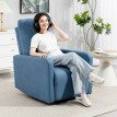Fauteuil Relax Emum Inclinable Pivotant Bascule Bleu