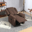 Fauteuil Aubeo releveur massage chauffage lombaire marron foncé