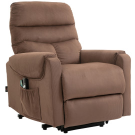 Lumes Fauteuil releveur massant chauffant télécommandé marron