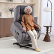 Fauteuil TV Celria aide au lever massage chaleur gris foncé