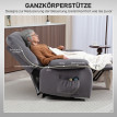 Fauteuil TV Celria aide au lever massage chaleur gris foncé