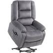 Fauteuil TV Celria aide au lever massage chaleur gris foncé