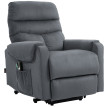 Fauteuil de télévision Isys releveur massant chauffant gris foncé