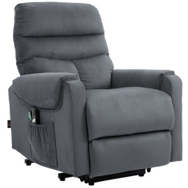 Fauteuil de télévision Isys releveur massant chauffant gris foncé