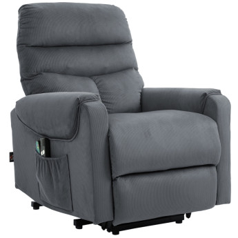 Fauteuil de télévision Isys releveur massant chauffant gris foncé