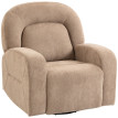 Fauteuil relax Delier inclinable pivotant 360° velours kaki