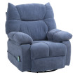 Fauteuil de massage Jarreac inclinable chauffant rotatif bleu
