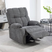 Fauteuil relaxant Valena inclinable pivotant repose-pieds gris foncé