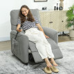 Esteo Fauteuil inclinable massage chauffage chenille gris foncé