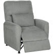 Esteo Fauteuil inclinable massage chauffage chenille gris foncé
