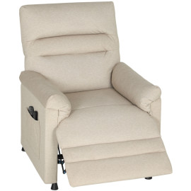 Fauteuil relax Felis massant inclinable chauffant avec repose-pieds beige