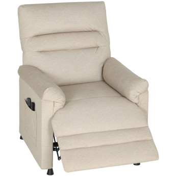 Fauteuil relax Felis massant inclinable chauffant avec repose-pieds beige