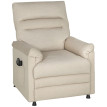 Fauteuil relax Felis massant inclinable chauffant avec repose-pieds beige