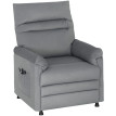 Fauteuil relax massant Florven inclinable chauffage repose-pieds gris