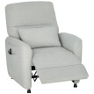 Fauteuil Relax Valiseo Massage Chauffage Inclinable Gris Clair