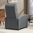 Jareo fauteuil relax inclinable avec repose pieds gris
