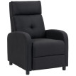 Fauteuil relax Nalac inclinable repose pieds extensible Noir