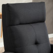 Fauteuil relax Nalac inclinable repose pieds extensible Noir